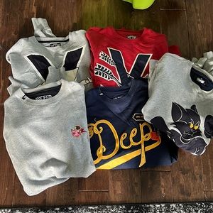 Mens 10 deep sweatshirts
